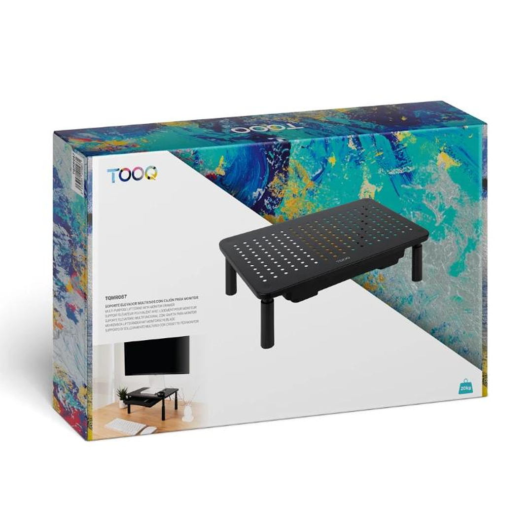 Tooq TQMR087 Soporte elevador monitores con cajón 3