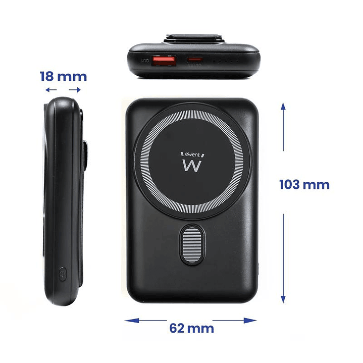 EWENT POWERBANK 10000mAh MagSafe PD 22,5W 2