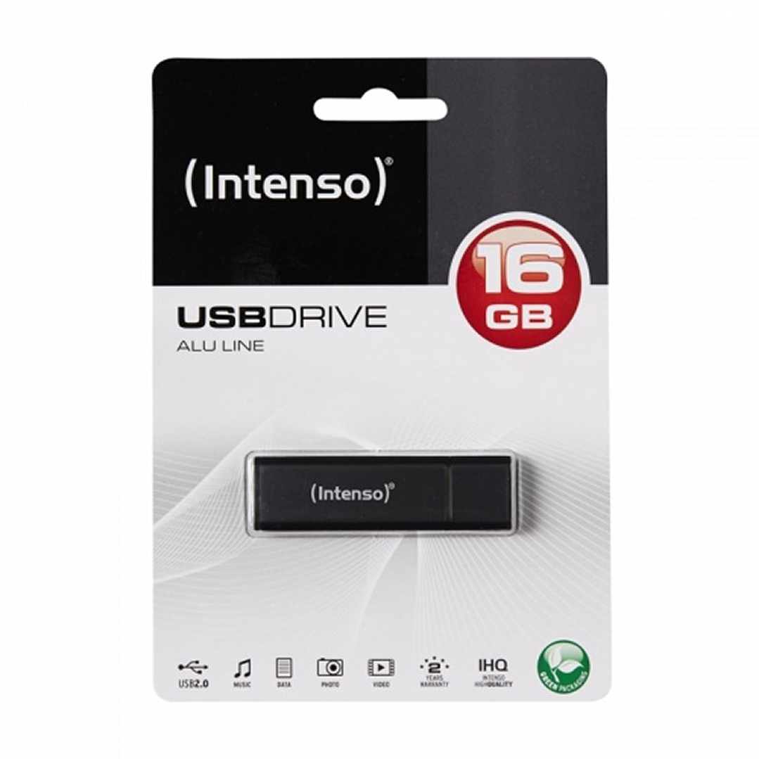 Intenso 3521471 Lápiz USB 2.0 Alu 16GB Antracita 3