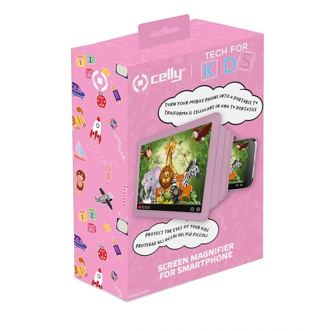 Celly amplificador de pantalla para niños Rosa 3