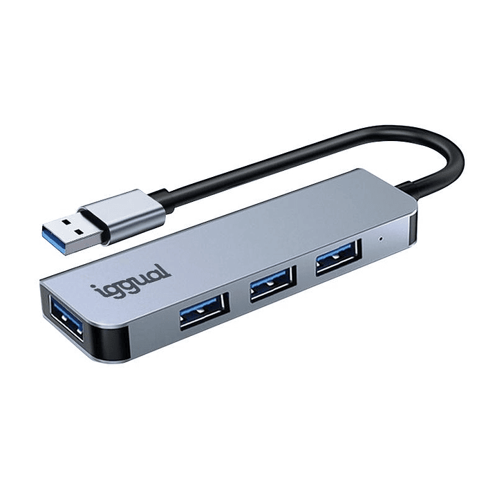 iggual Hub USB-A 3.0 x 4 puertos USB-A 3.0 1