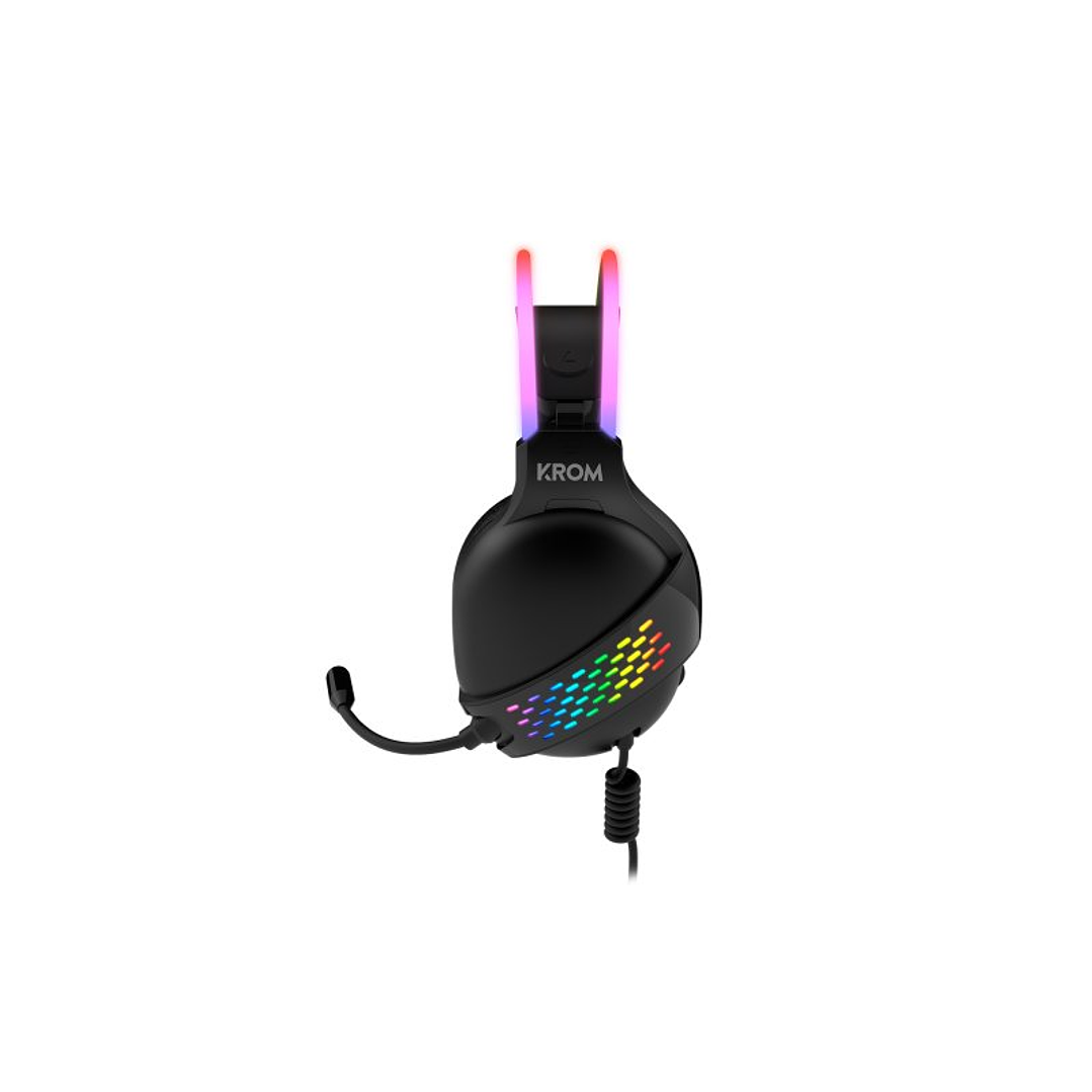 KROM Auricular Gaming KLAIM RGB LED 3