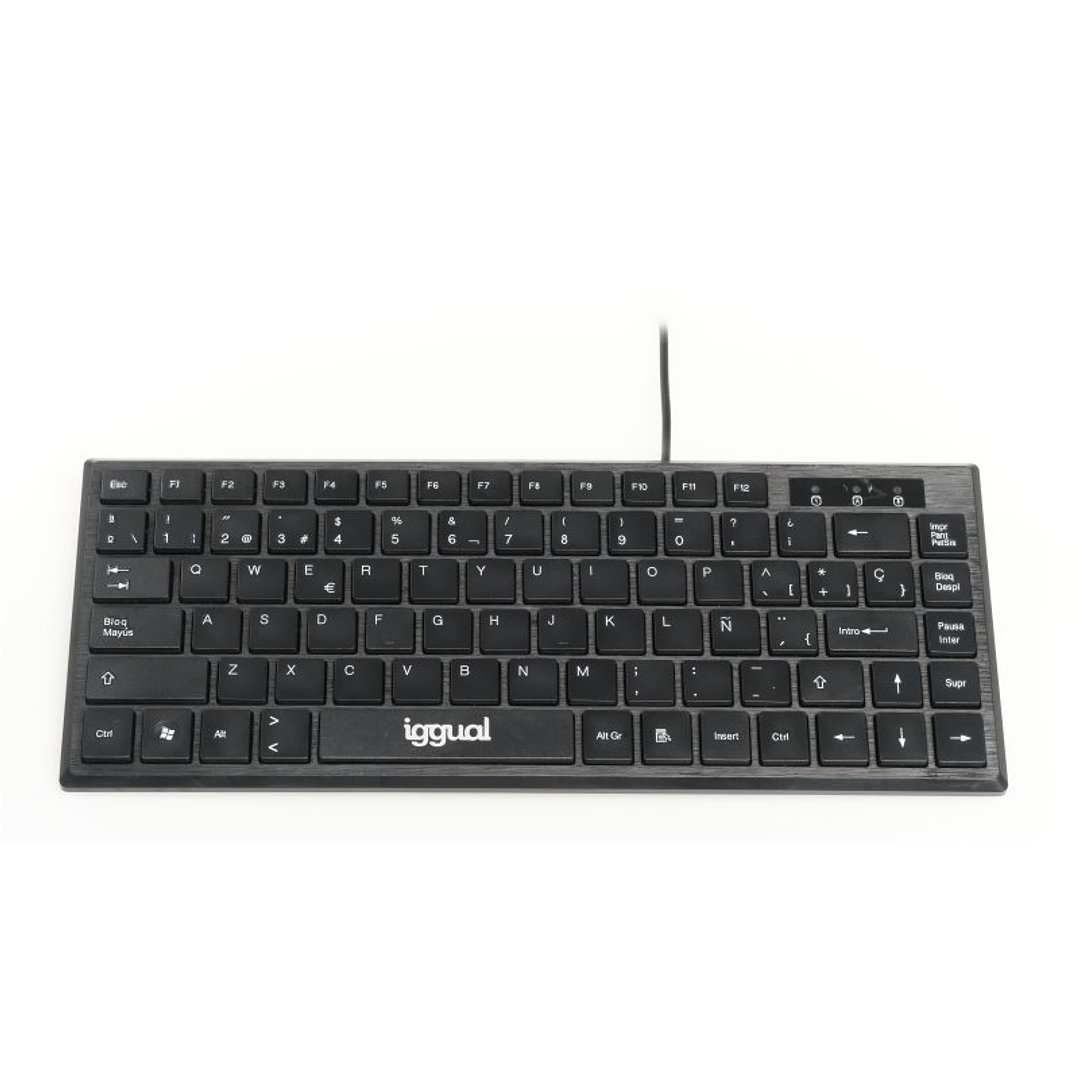 iggual Teclado USB compacto TKL Slim TKL-USB negro 1