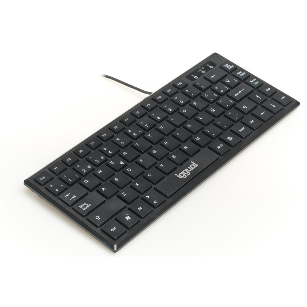 iggual Teclado USB compacto TKL Slim TKL-USB negro 2