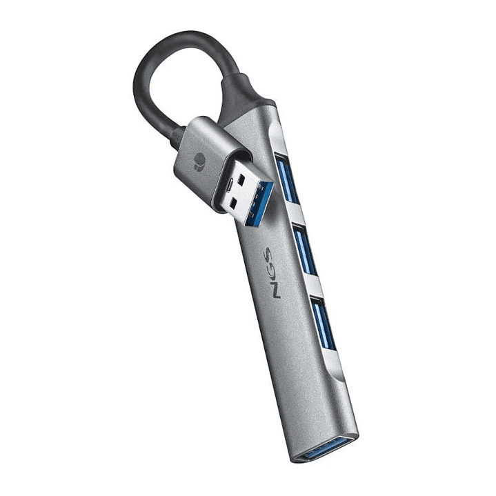 NGS HUB 4 PUERTOS USB: 1 X USB 3.2, 3 X USB 2.0 3