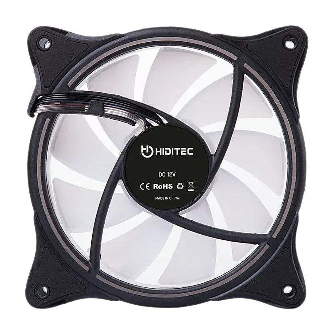 Hiditec Ventilador Gaming ARGB-N-18 BLACK 120 MM 4