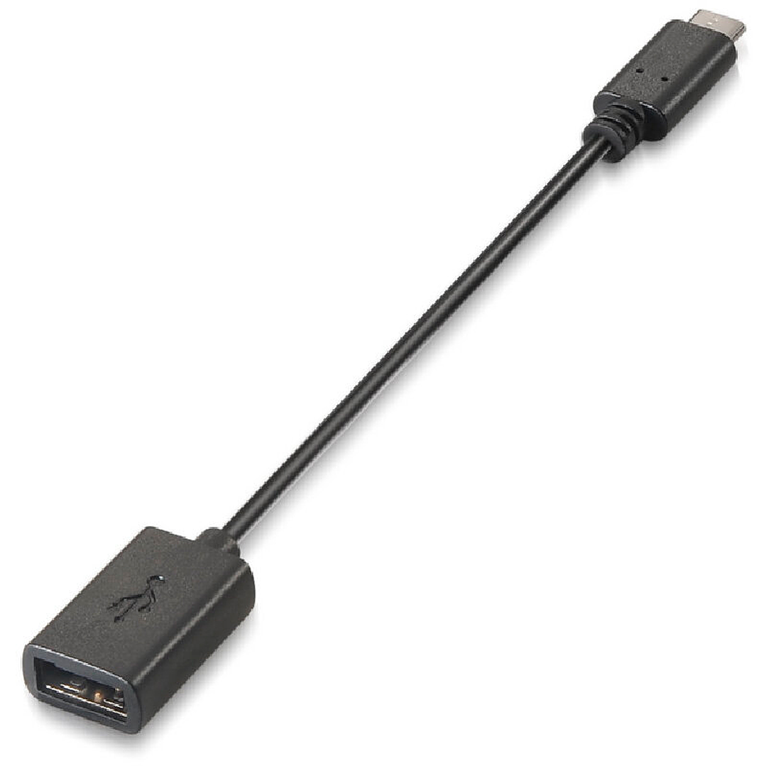 Nanocable Cable USB 2.0 3A, USB-C/M-A/F, 15cm 3