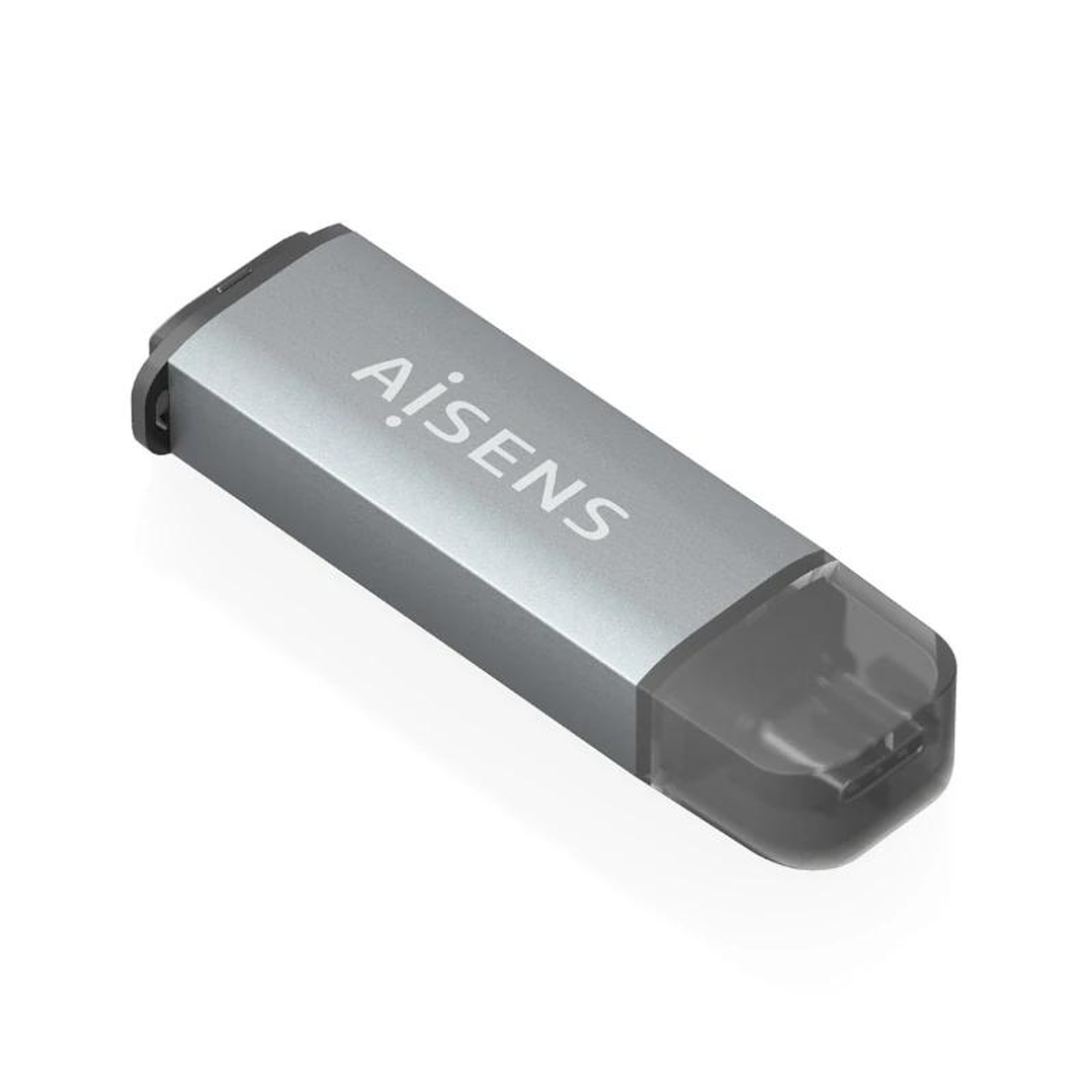 Aisens Lector Tarjetas SD MSD MMC RS-MMC MMCM USBC 2