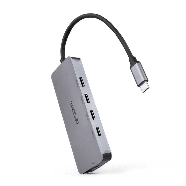 Nanocable HUB USB-C/M a 4xUSB-C/H + USB-C PD 100W 1