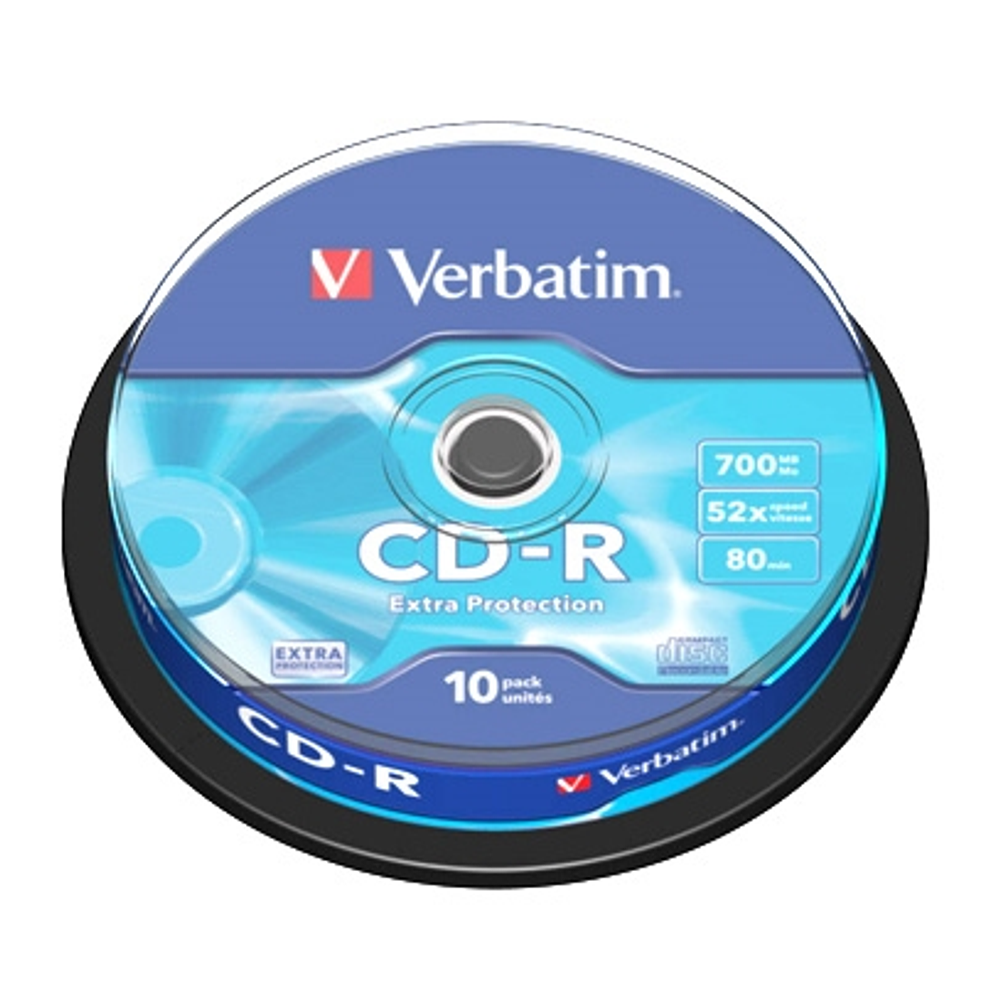 Verbatim CD-R 700MB 52x Tarrina 10Uds 1