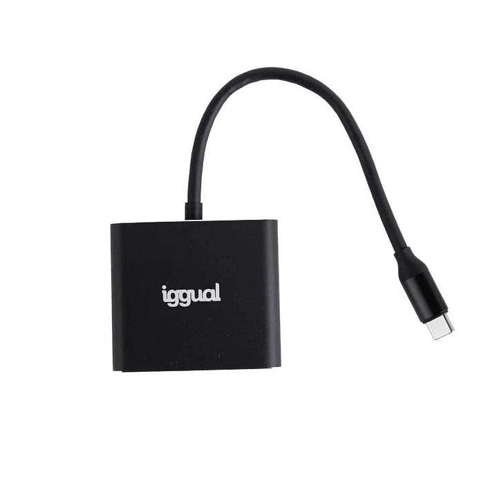 iggual Hub tipo C 3 en 1 HDMI USB3.0 PD100W 2