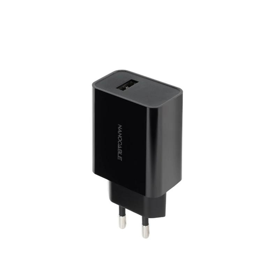 Nanocable Cargador 1 x USB 5V-2.1A Negro 1