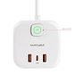 Nanocable Base de enchufe con 3 USB c/ interruptor - Miniatura 2