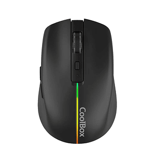 Coolbox Gaming Ratón  W01 1600DPI Inalámbrico Negr