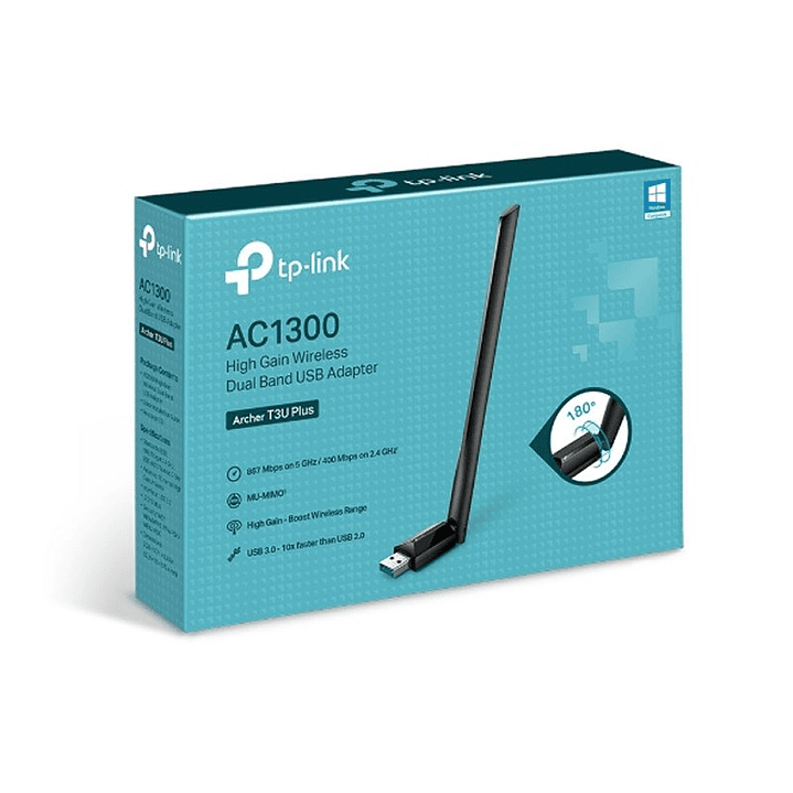 TP-Link Archer T3U Plus Adaptador USB WiFi AC1300 3