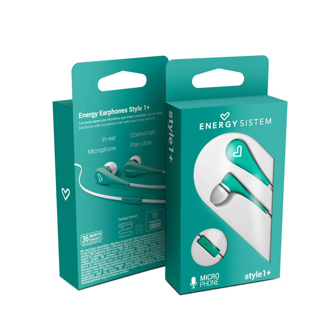 Energy Sistem Auricular Intrauditivo Style 1 Menta 2