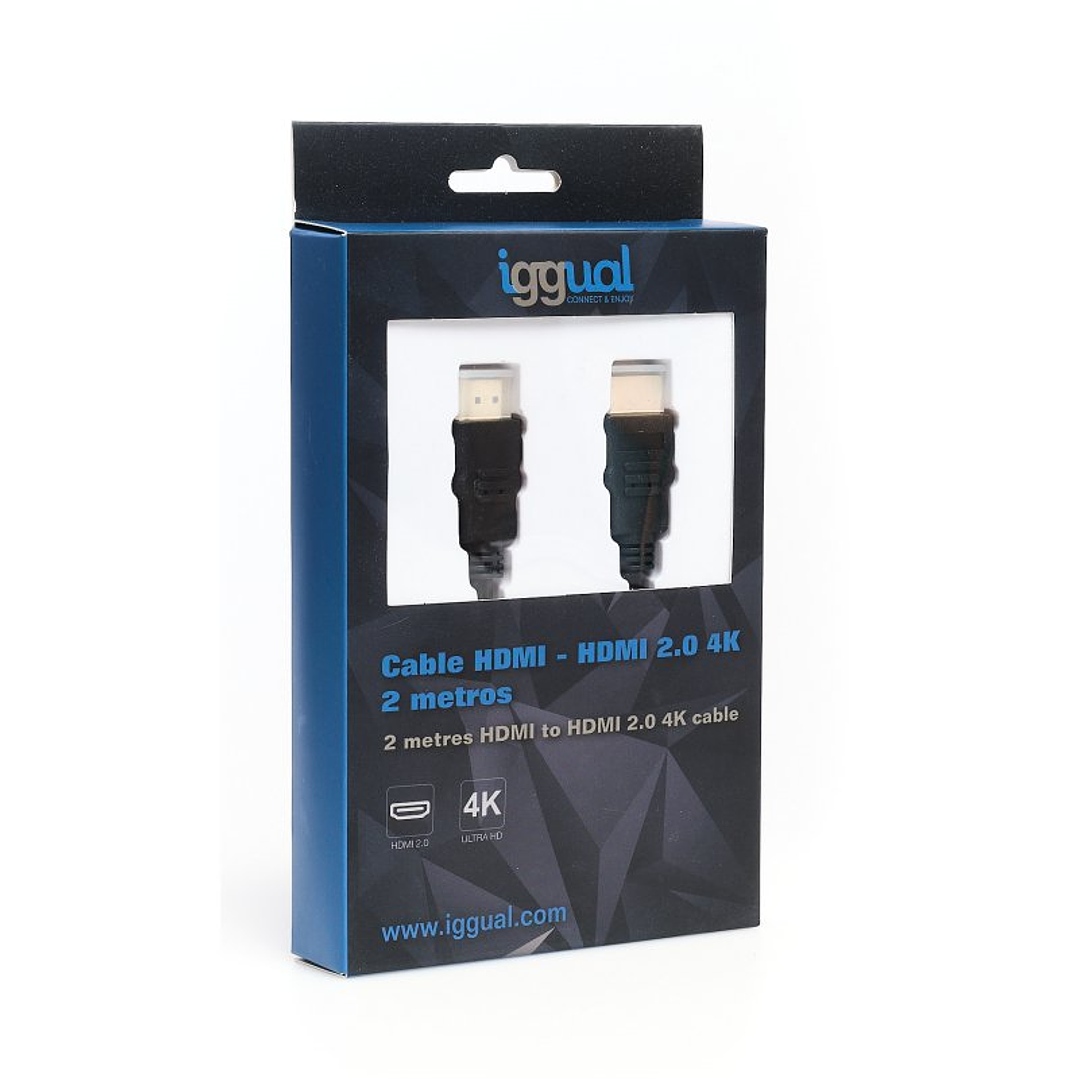 iggual Cable HDMI - HDMI 2.0 4K@60Hz 2 metros 3
