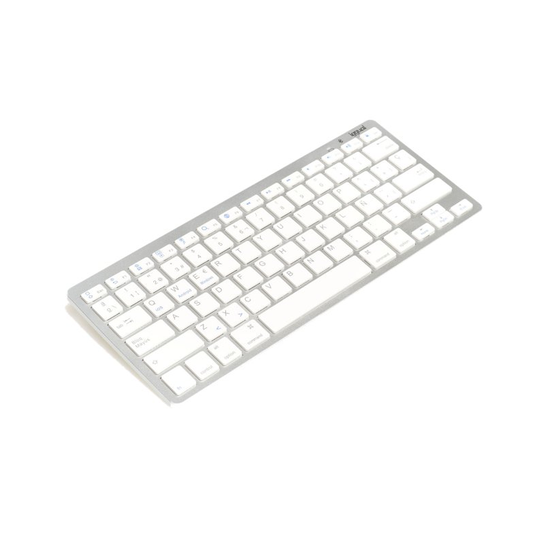 iggual Teclado Bluetooth Slim TKL-BT plata 2 canal 2