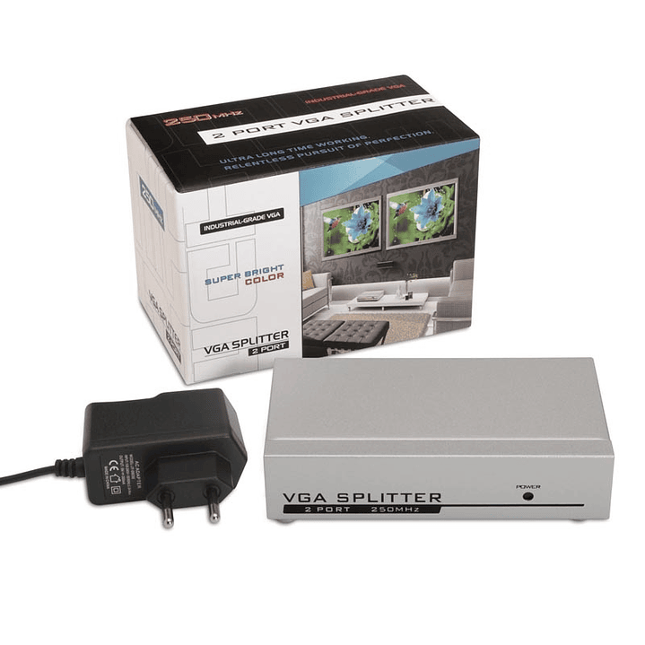 Nanocable Multiplexor VGA para 2 monitores 3