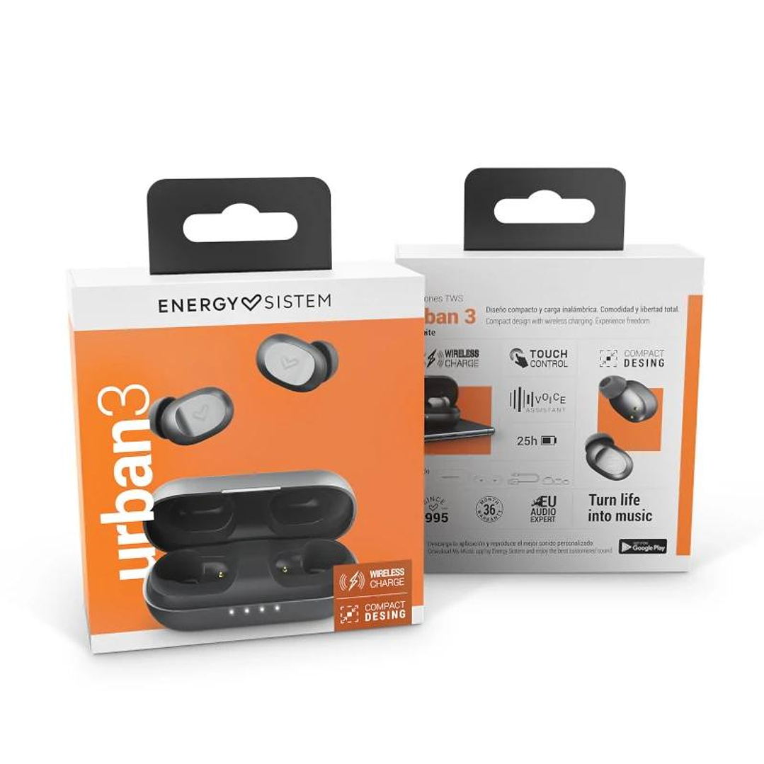 Energy Sistem Auriculares  Urban3  Graphite BT 5.0 4