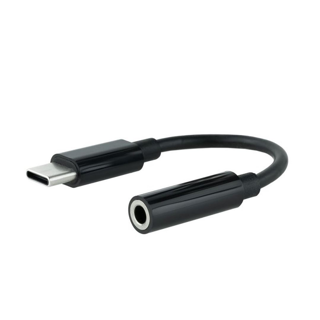 Nanocable Adaptador Audio USB-C/M a Jack/H, Negro 1