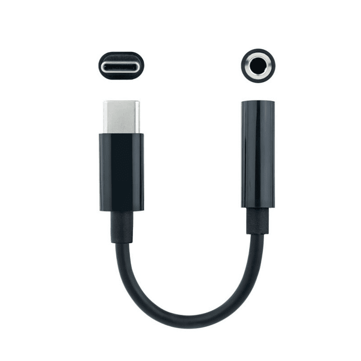 Nanocable Adaptador Audio USB-C/M a Jack/H, Negro 2