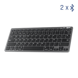 iggual Teclado Bluetooth Slim TKL-BT negro 2 canal