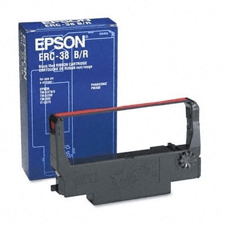 Epson Cinta ERC-38BR Negro/Rojo TMU200/U300 1