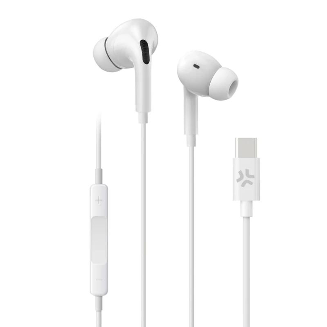 Celly Auriculares cable Usb-C Blanco 1