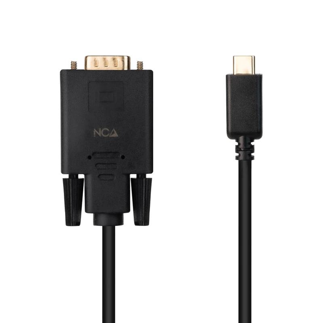 Nanocable Cable Conversor USB-C/M a VGA/M 1,8 M 4