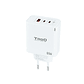 TOOQ Cargador pared GAN 2xUSB-C 1xUSB-A 45W+20W - vignette 1