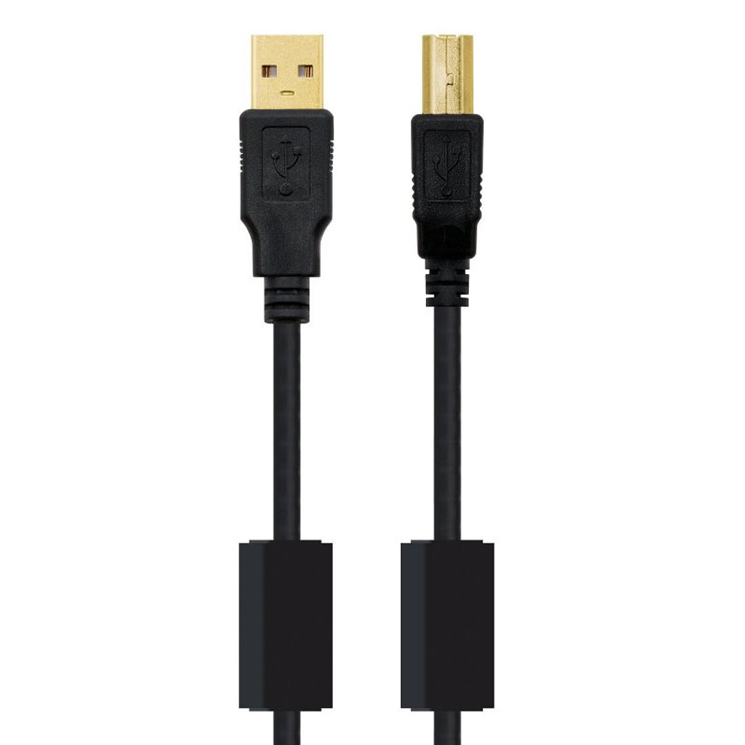 Nanocable Cable USB 2.0 Impresora Ferrita  2.0 M 2