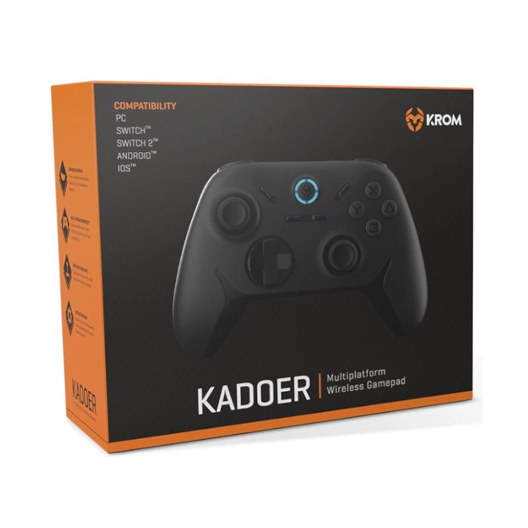 KROM Gamepad KADOER Wireless Multiplataf 5.0 Negro 4