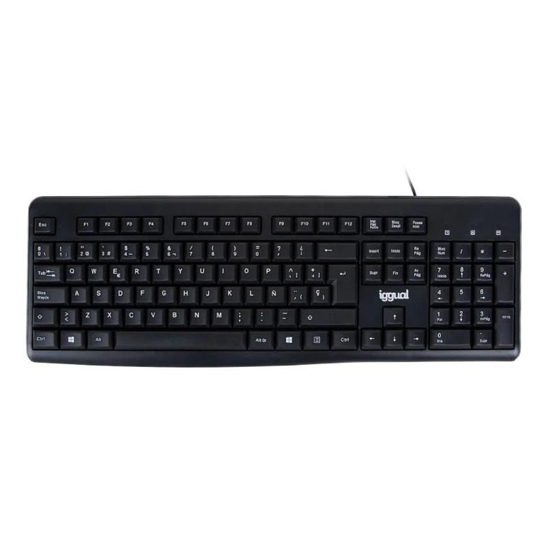 iggual Teclado estándar CK-BASIC2-105T negro 1