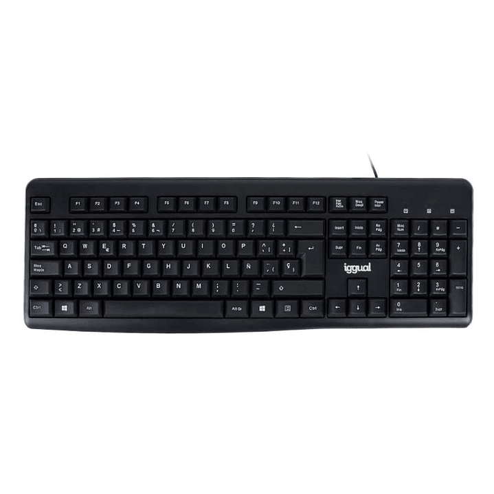 iggual Teclado estándar CK-BASIC2-105T negro 1