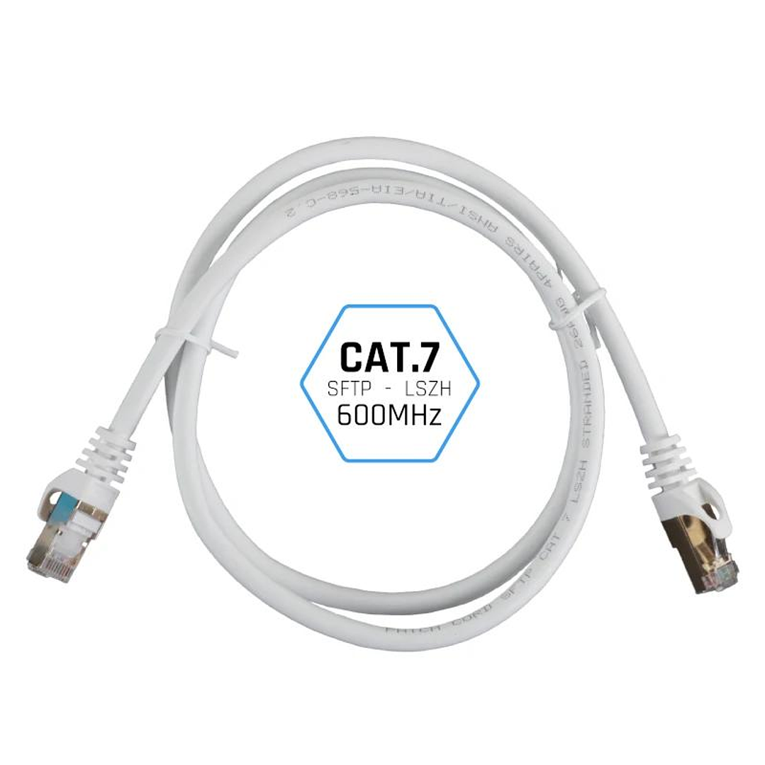 iggual Latiguillo CAT7 SFTP LSZH 3 metros blanco 2