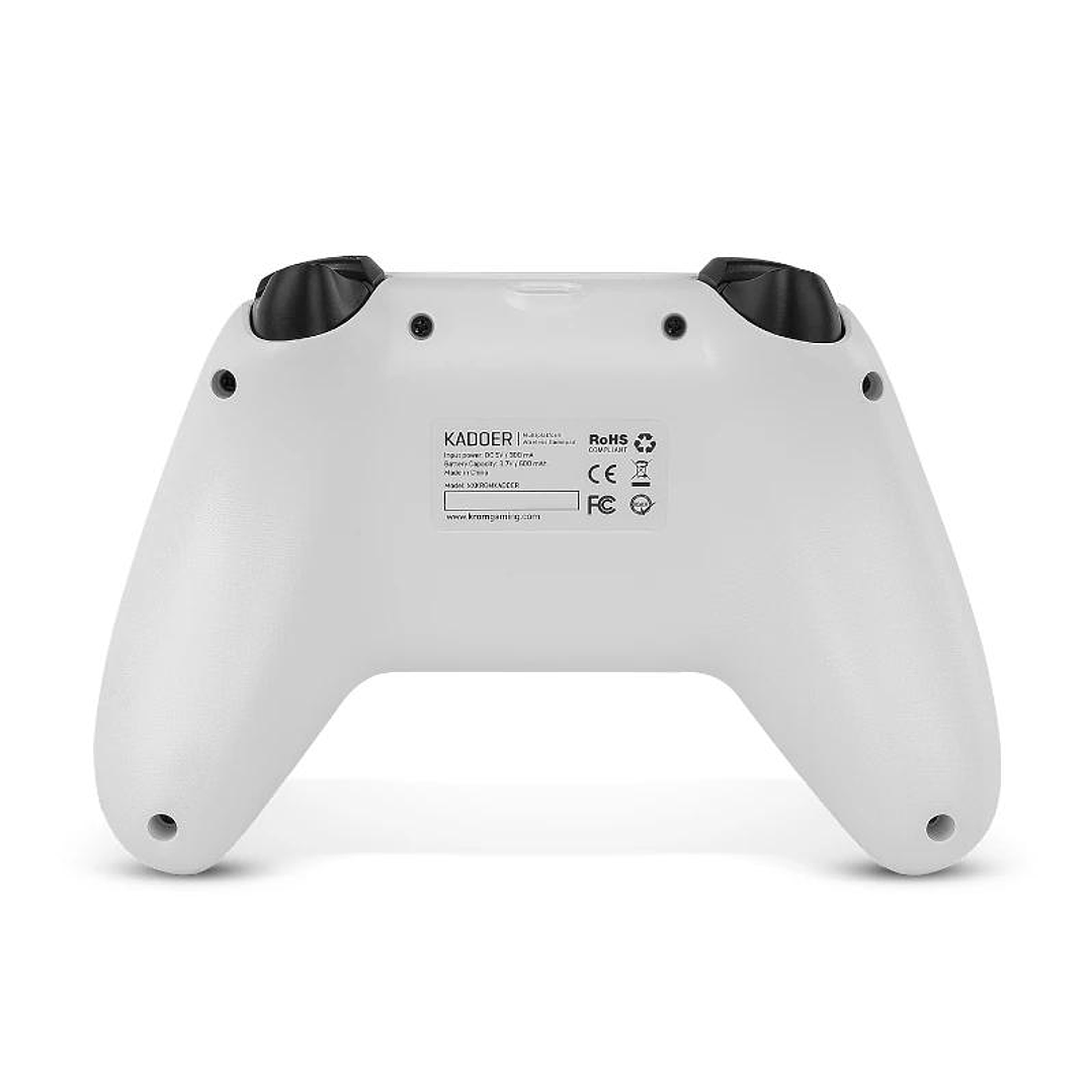 KROM Gamepad KADOER Wireless Mult Plat. 5.0 Blanco 2