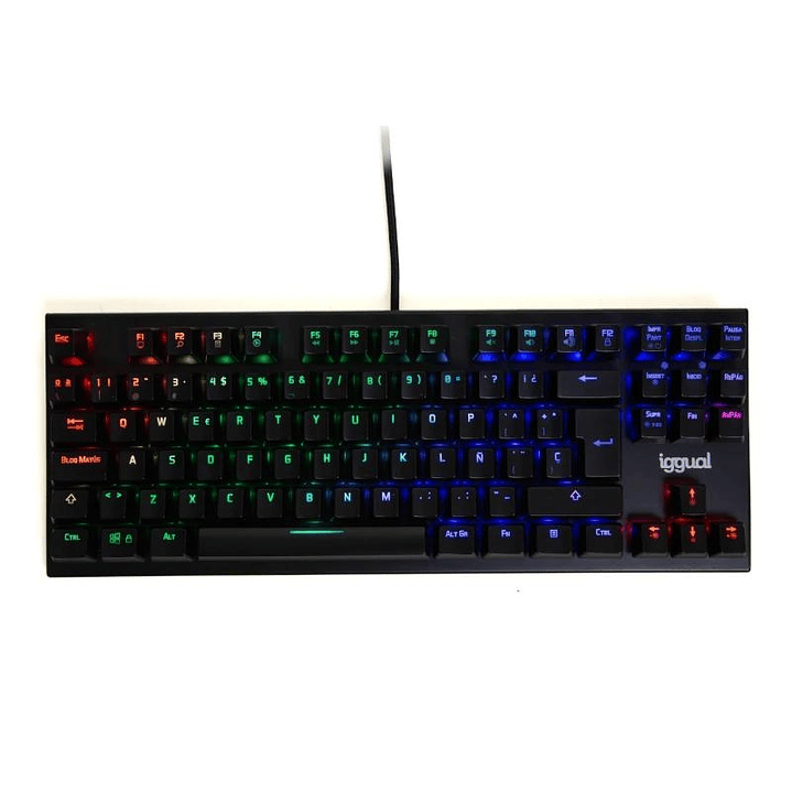 iggual Teclado gaming TKL mecánico ONYX RGB negro 1