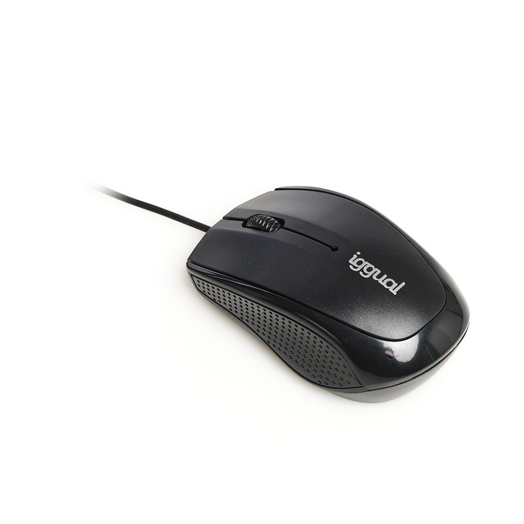 iggual Ratón óptico COM-BASIC-800DPI negro 1