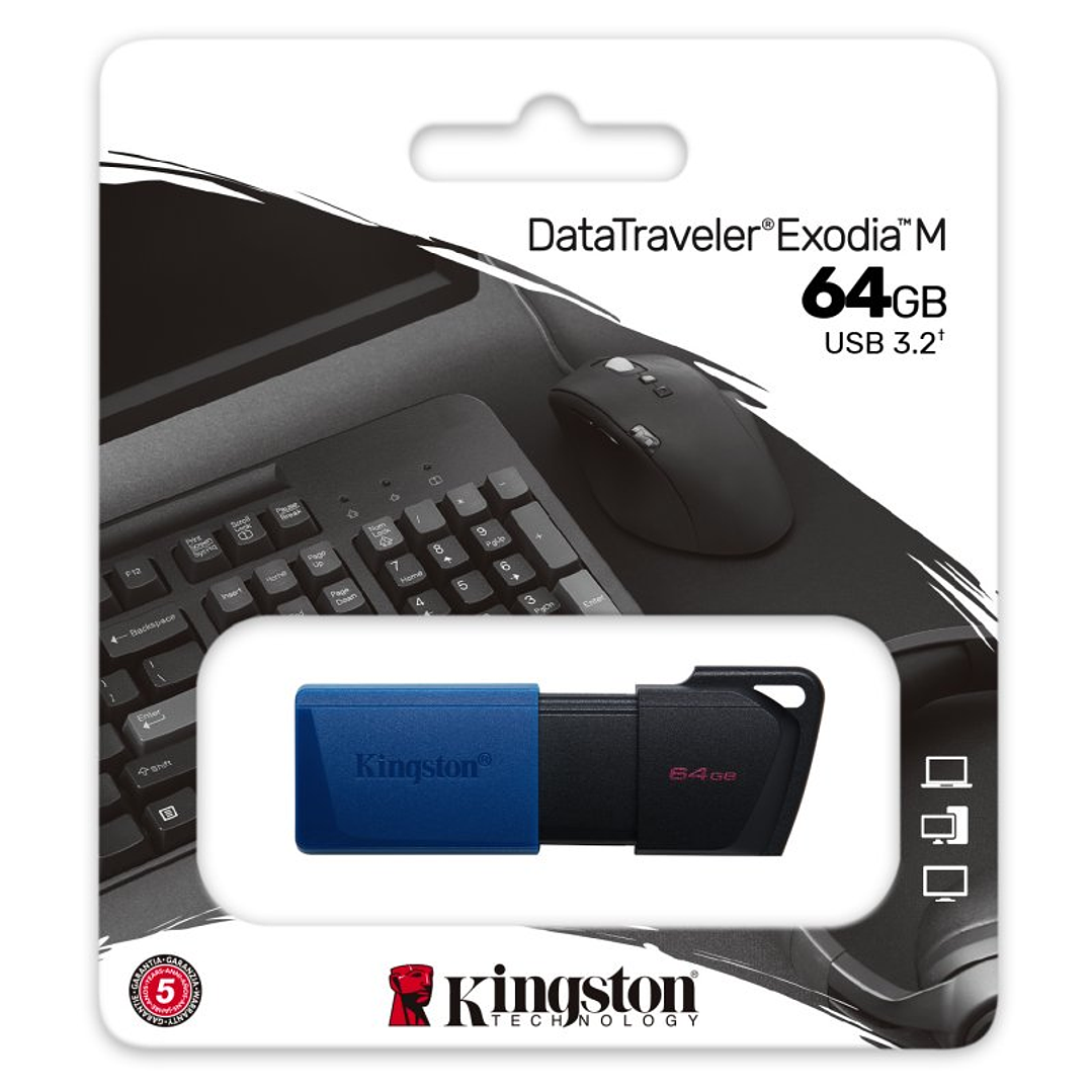 Kingston DataTraveler DTXM 64GB USB 3.2 Gen1 Azul 2