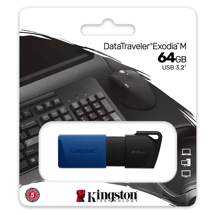 Kingston DataTraveler DTXM 64GB USB 3.2 Gen1 Azul 2