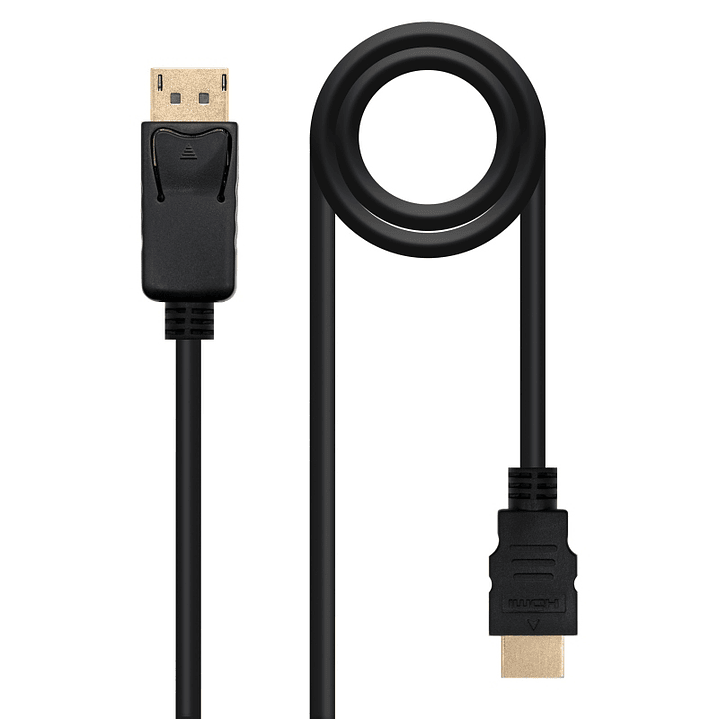 Nanocable Cable Conversor DP a HDMI 1,5 M Negro 1