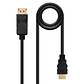 Nanocable Cable Conversor DP a HDMI 1,5 M Negro - Thumbnail 1