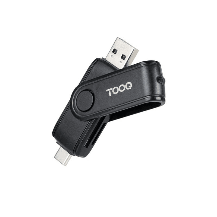 Tooq TQR-3003B Lector USB-C 2.0+USB-A 3.0 SD/TF 1
