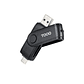 Tooq TQR-3003B Lector USB-C 2.0+USB-A 3.0 SD/TF - Thumbnail 1