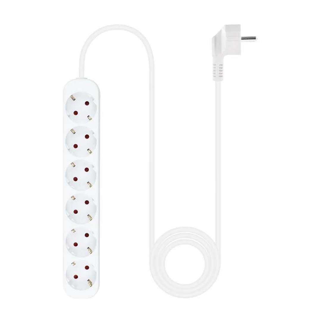 Nanocable Regleta de Enchufes 6 Tomas 1.4 m Blanco 3