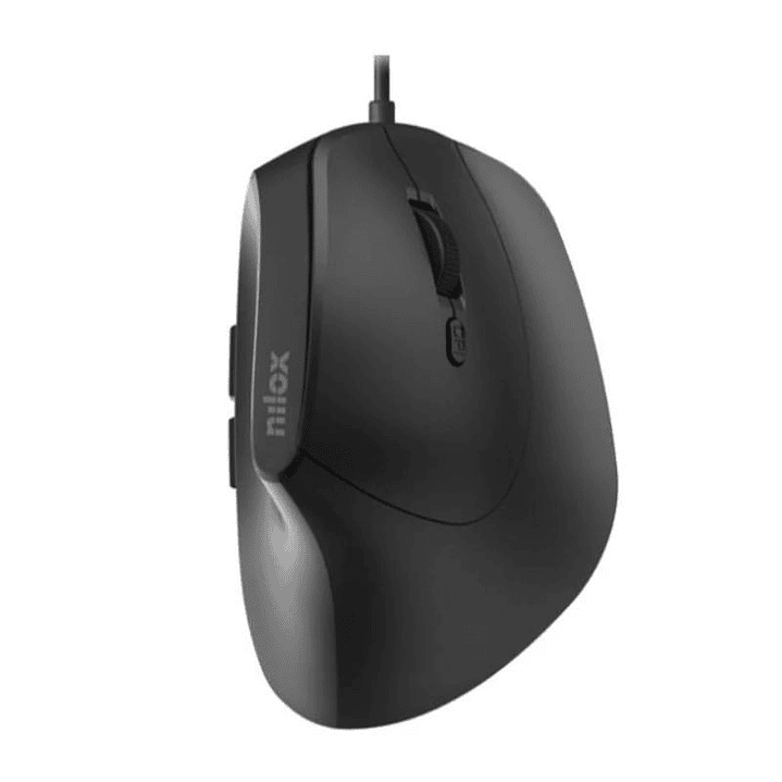 Nilox Ratón Vertical 3600 DPI, 6 botones, negro 1