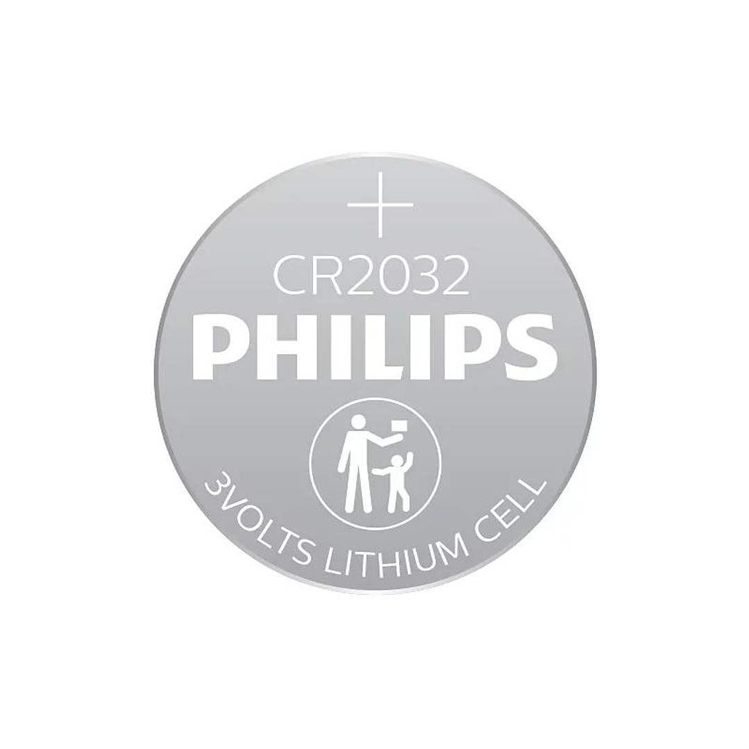 Philips Pila Boton Litio CR2032 3v Blister*5 2