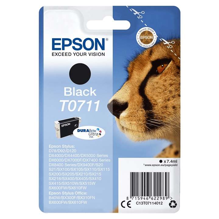 Epson Cartucho T0711 Negro 1