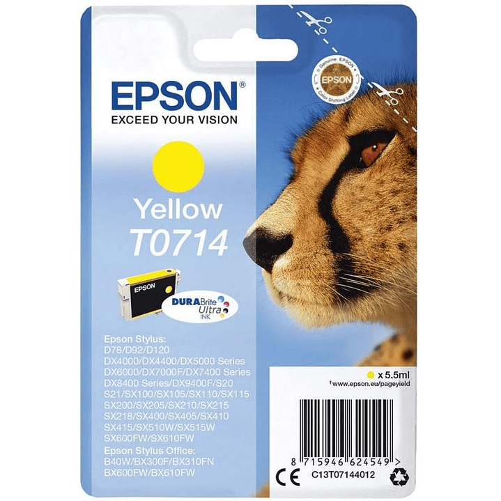 Epson Cartucho T0714 Amarillo 1